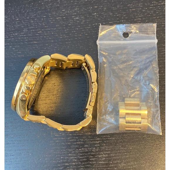 Michael Kors Men's Brecken Gold Tone Chronograph Watch - Picture 3 of 4